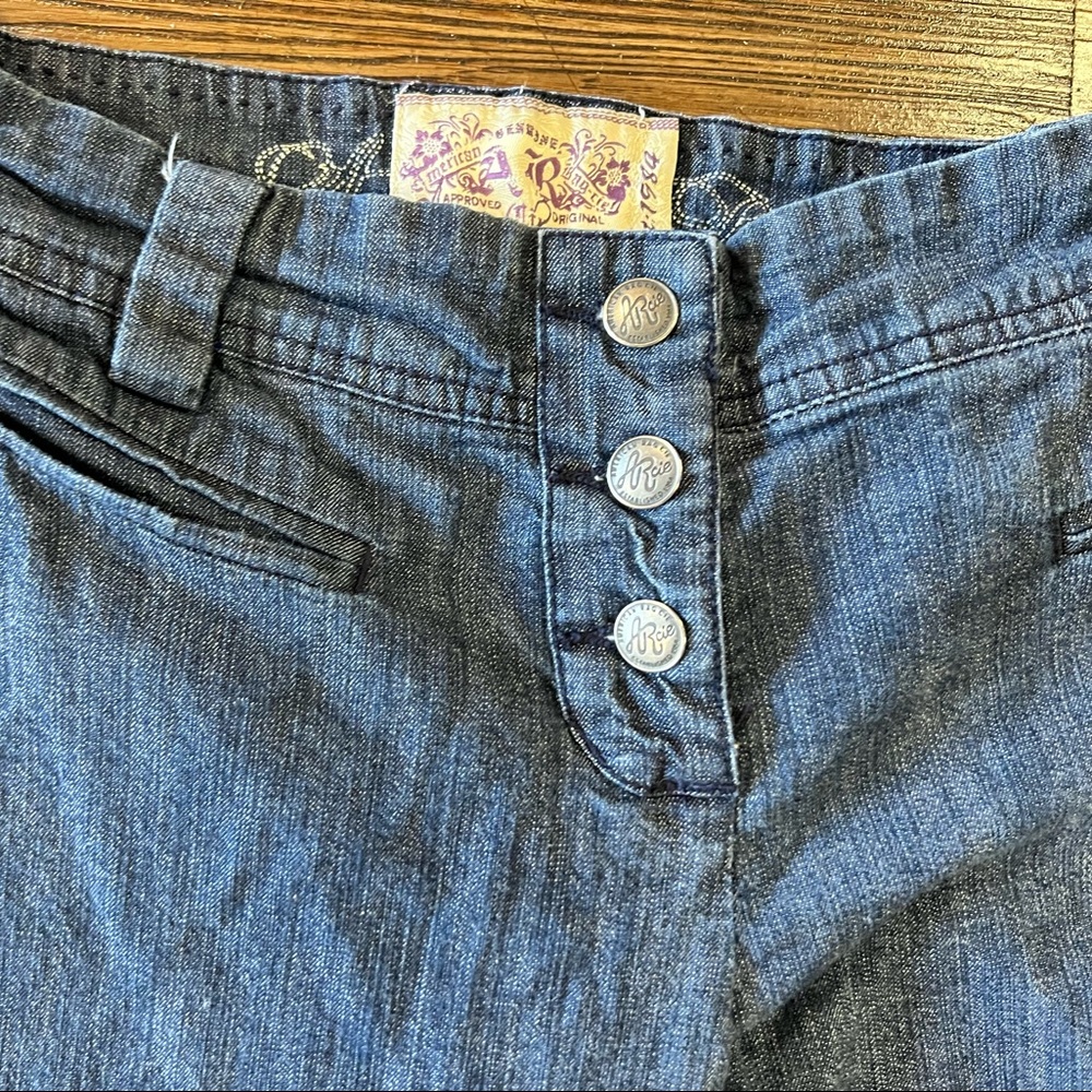 Wide leg button down jeans from American Rag Cie, size 5 - Picture 6 of 8